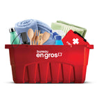 Staples - Le bac rouge réutilisable, Français-Rangement polyvalent: Parfait pour organiser la maison, le bureau ou les espaces extérieurs