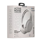 HyperGear - Casque d’écoute supra-auriculaire sans fil à annulation active du bruit Stealth2 - Blanc-Son stéréo haute définition