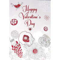 Mill Brook - Cartes De Souhaits De La Saint-Valentin Studio 5-3/8 po x 7-3/4 po / Enveloppes - Paquet de 18 - Abstrait-Cartes de souhaits qualité boutique