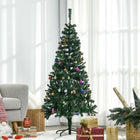 HOMCOM - Arbre de Noël de 5FT support métallique pour intérieur saisonnier vacances-Comporte 420 branches qui offrent amplement d'espace pour la décoration 