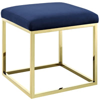Modway - Anticipate Ottoman in Marine d’or-Ottoman moderne de lit ou de salon