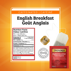 Twinings - Sachets de thé noir Goût Anglais - paquet de 100-Faites infuser un sachet dans de l’eau fraîchement bouillie pendant 3 à 5 minutes selon l’intensité désirée