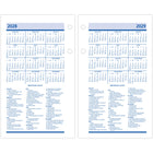 AT-A-GLANCE - Recharge de calendrier de bureau hebdomadaire QuickNotes 2026 2 pages/jour - 6 po H x 3 1/2 po l - anglais-Rendez-vous aux 30 minutes : 7 h 00 à 17 00