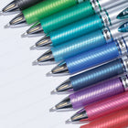 Pentel - Stylo gel EnerGel remplissable avec prise - Rétractable - 0,7 mm - Encre vert lime-Vert lime