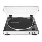 Audio-Technica - Platine vinyle sans fil entièrement automatique à entraînement par courroie - Blanc-Audio haute fidélité avec technologie sans fil Bluetooth