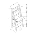 Monarch Specialties - 7040 Bureau 61 po - Blanc Style Echelle-Facile à assembler grâce à des instructions illustrées et bénéficiant d'une garantie limitée de 5 ans contre les défauts, ce poste de travail contemporain est un must pour le bureau à domicile moderne.