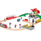 BRIO - Coffret de train de la gare centrale-Stimulez l'imagination avec un jeu immersif : libérez la créativité de votre enfant avec cet ensemble de train en bois , les enfants créent des histoires et des aventures uniques à travers des scènes vibrantes, cultivant l'expression de soi et les compétences narratives essentielles à une croissance holistique.