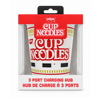 Orbit – Hub de charge à 3 ports Cup Noodles-3 ports : 2 USB-A et 1 USB-C