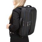 Nextech - Sac à dos convertible avec compartiment pour ordinateur portable de 17,3 pouces - Noir -La poche intérieure zippée permet de ranger des dossiers légaux et de garder vos documents en sécurité