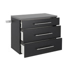 Prepac - Le meuble tablette accrochable HangUps à 3 tiroirs - noir-Dimensions finies : L 30 po X H 24 po X P 16 po 5 pieds cubes 142 L de rangement