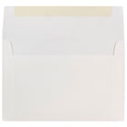 JAM Paper Enveloppes format livret à rabat carré gommé, 5 1/2 po x 8 1/8 po, blanches, 250 par paquet-Taille : A8 (5 1/2 x 8 1/8 po)