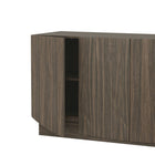 Manhattan Comfort - Ardea 60" Buffet Contemporain à 4 Portes - Noyer-Rangement dissimulé idéal pour les salles à manger, les salons ou les entrées