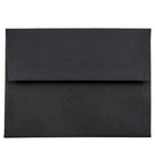 JAM Paper - Enveloppes d'invitation A2 - 4,375 x 5,75 - lin noir - Paquet de 50-Nos enveloppes sont fabriquées à partir de 30 % de papier recyclé de 32 lb et comportent une fermeture à rabat droit en gomme avec une finition en lin