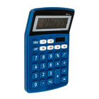 Pep Rally - Calculatrice à écran LCD - Bleu-Mémoire à 4 touches, pourcentage, racine carrée, marge brute, total, changement de signe +/-