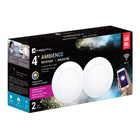 Xtricity - Spots LED encastrés intelligents WiFi 4" - Blanc - Lot de 2-Conception encastrée de 4 po