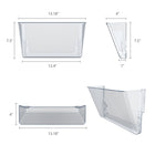 Classeur mural transparent de Storex, paquet de 2-11