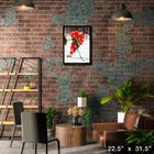 Patrick Kane 20x29 Chicago Blackhawks - Toile encadree - 22" x 31"-Sous licence officielle de la LNH et de l'AJLNH