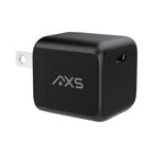 AXS - 30W PROCharge USB-C PD GaN Chargeur mural avec PPS - Noir-La technologie GaN intégrée fournit une charge puissante et efficace sans surchauffer