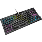 Corsair - K70 RGB TKL Filaire Optique-Mécanique OPX Linéaire Keyswitches Clavier De Jeu-Affrontez la compétition avec style : un cadre en aluminium durable et raffiné est éclairé par un rétroéclairage RVB dynamique par touche entièrement programmable pour arborer les couleurs de votre équipe ou créer vos propres effets d'éclairage personnalisés.
