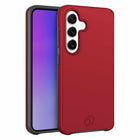 Nimbus9 - Coque Cirrus 3 compatible MagSafe pour Samsung Galaxy S25 - Rouge carmin-Boutons réactifs