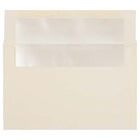 JAM Paper - Enveloppes d'invitation A9 doublées d'aluminium - 5,75 x 8,75 - ivoire avec feuille d'ivoire - Paquet de 50- Doté d'une finition en papier lisse et d'une doublure en aluminium brillant pour ajouter une touche de couleur à tout envoi