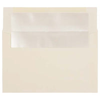 JAM Paper - Enveloppes d'invitation A9 doublées d'aluminium - 5,75 x 8,75 - ivoire avec feuille d'ivoire - Paquet de 50- Doté d'une finition en papier lisse et d'une doublure en aluminium brillant pour ajouter une touche de couleur à tout envoi