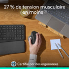 Logitech - Souris trackball sans fil MX Ergo S Plus - Graphite-Boostez votre productivité avec l'application Logi Options+ : Profitez d'un contrôle amélioré dans vos tâches quotidiennes avec 6 boutons personnalisables, des raccourcis rapides et Smart Actions