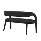 Modway - Pinnacle Tissu Boucle Banc d’accent - Noir-Capacité de poids : 330 lb.