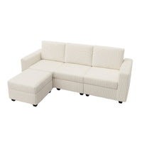 Brassex - Canapé sectionnel modulaire avec rangement 738204 Lotus - brun-Design modulaire