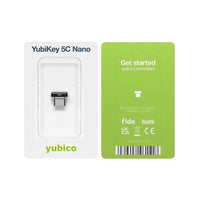 Yubico - Clé de sécurité YubiKey 5C Nano - USB-C - Noir-Conçue comme une nano clé USB-C pour une authentification multifacteurs sécurisée