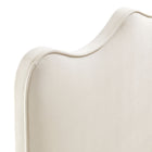 Modway - Athena Velours de performance résistant aux taches Tête de lit Queen size, Albâtre-7