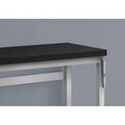 Monarch Specialties - 7684 Bureau 48 po L - Hauteur Adjustable Noir/Metal Argent-Bureau réglable parfait pour tous les ordinateurs portables ou tablettes; surface facile à maintenir fini de tous les côtés