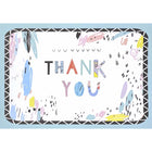 Mill Brook Studio - Cartes de souhaits Merci avec enveloppes – 5-3/8 po x 7-3/4 po – Éclaboussures de couleur – paquet de 18-Cartes de souhaits qualité boutique