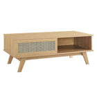 Modway - Soma Table basse - Chêne-Table basse moderne