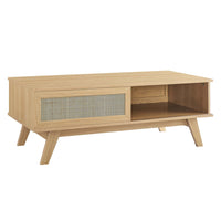 Modway - Soma Table basse - Chêne-Table basse moderne