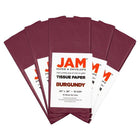 JAM Paper - Papier de soie - Bourgogne - 50 feuilles-Accessoire d'emballage élégant pour les cadeaux, les paniers-cadeaux, la décoration et plus encore!