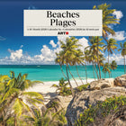 DateWorks - 2026 Calendrier Mural 16 Mois - 12 po x 12 po - Des Plages - Bilingue -12,00" x 12,00"