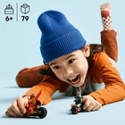 LEGO - Ninjago La course à moto de Kai-2 jouets de moto ninja - L’ensemble de combat bourré d’action comprend 2 jouets de moto avec des roues mobiles : la moto de course de Kai ornée de 2 dagues et la moto démoniaque de l’éclaireur draconique spectral