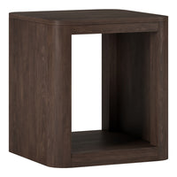 Hudson&Canal - Table d'appoint carrée Kellan (50 cm de largeur) - Brun aulne-Un design contemporain moderne pour votre salon, votre bureau et plus encore