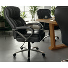 Flash Furniture - Fauteuil de direction à pivot, série Hercules pour tailles fortes, avec siège très large, noir (GO2092M1BK)-Siège et dossier profilés