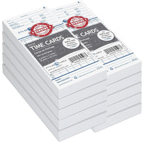 Pyramid Time Systems - 1 000 cartes de pointage authentiques et authentiques pour horloges pyramidales 2500, 2500K1, 2600, 2650, 2650Pro, cartes de pointage, français-À utiliser avec les horloges Pyramid modèles 2600 et 2650