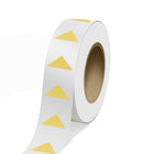 JAM Paper - Rouleaux d'étiquettes standard - triangle - 1 1/4 x 2 1/2 - feuille dorée mate - 125 étiquettes/rouleau-Couleur : feuille dorée mate durable | Faites ressortir votre courrier avec des étiquettes d'adresse d'expédition colourées.