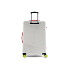 Reebok - GO Collection Grande valise rigide - Blanc-8 roulettes doubles à 360 degrés pour un contrôle précis et un roulement doux et silencieux
