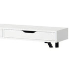 Table TygerClaw avec tiroir - Blanc (TYDS410015)-Fabriqué en placage de bouleau et MDF