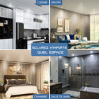 Impotek - Luminaire encastré au plafond DEL 6 po 12W 5CCT gradable – Paquet de 12-6