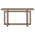 Hudson&Canal - Console Breslow 55" L - Chêne gris vieilli-La table est fabriquée à partir de matériaux MDF de haute qualité et durables