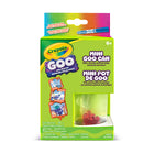 Crayola - Mini pot de Goo-MINI POT DE GOO CRAYOLA : 1 sachet de mélange GOO peu salissant, 1 p'tit extra, 1 marqueur lavable ultra-propre, 1 pot de rangement avec couvercle et un bâtonnet pour mélanger