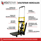 Voltstair - Hercules Diable Électrique Monte-Escaliers - Capacité 500 Lb-Commandes à bouton-poussoir avec réglages de vitesse variables pour une manipulation précise