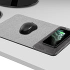 General Supply Goods + Co - Chargeur sans fil 10 W - tapis de souris enroulable - Gris texturé-Fréquence de charge : 110-148 kHz
