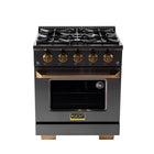 Kucht - 30 po Série KEG style professionnel au gaz, prête pour le propane - Gemstone-Cuisinez et faites cuire comme un professionnel grâce à un four à convection extra-large de 4,2 pi³, à cinq positions de grille et à une fenêtre de visualisation surdimensionnée